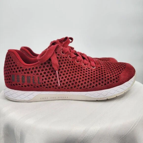 NOBULL PROJECT Red Suede Trainer Crossfit Training Shoes 8.5 - Picture 3 of 12